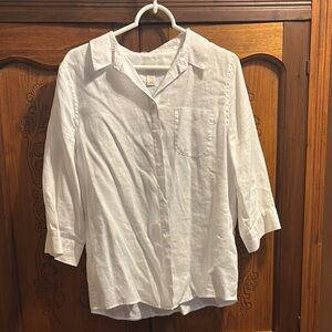 Chico's Crisp White Blouse